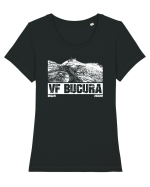 Călător în România - Vf Bucura din Bucegi Tricou mânecă scurtă guler larg fitted Damă Expresser