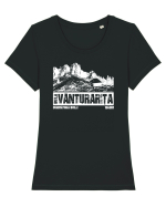 Călător în România - Curmătura Builei Tricou mânecă scurtă guler larg fitted Damă Expresser