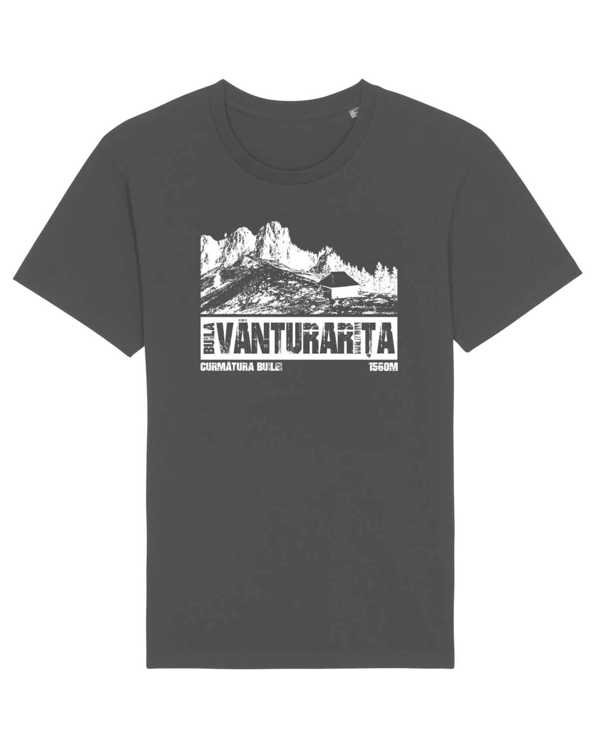 Tricou mânecă scurtă Unisex Rocker Anthracite