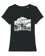 Călător în România - Tigăile mari in Ciucaș Tricou mânecă scurtă guler larg fitted Damă Expresser