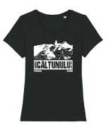 Călător în România - Cornul Calțunului Tricou mânecă scurtă guler larg fitted Damă Expresser
