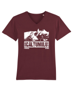Călător în România - Cornul Calțunului Tricou mânecă scurtă guler V Bărbat Presenter