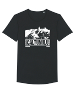Călător în România - Cornul Calțunului Tricou mânecă scurtă guler larg Bărbat Skater