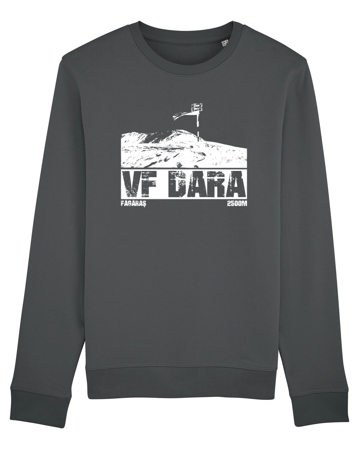 Bluză mânecă lungă Unisex Rise Anthracite