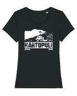 Călător în România - Vf Hârtopul Darei Tricou mânecă scurtă guler larg fitted Damă Expresser