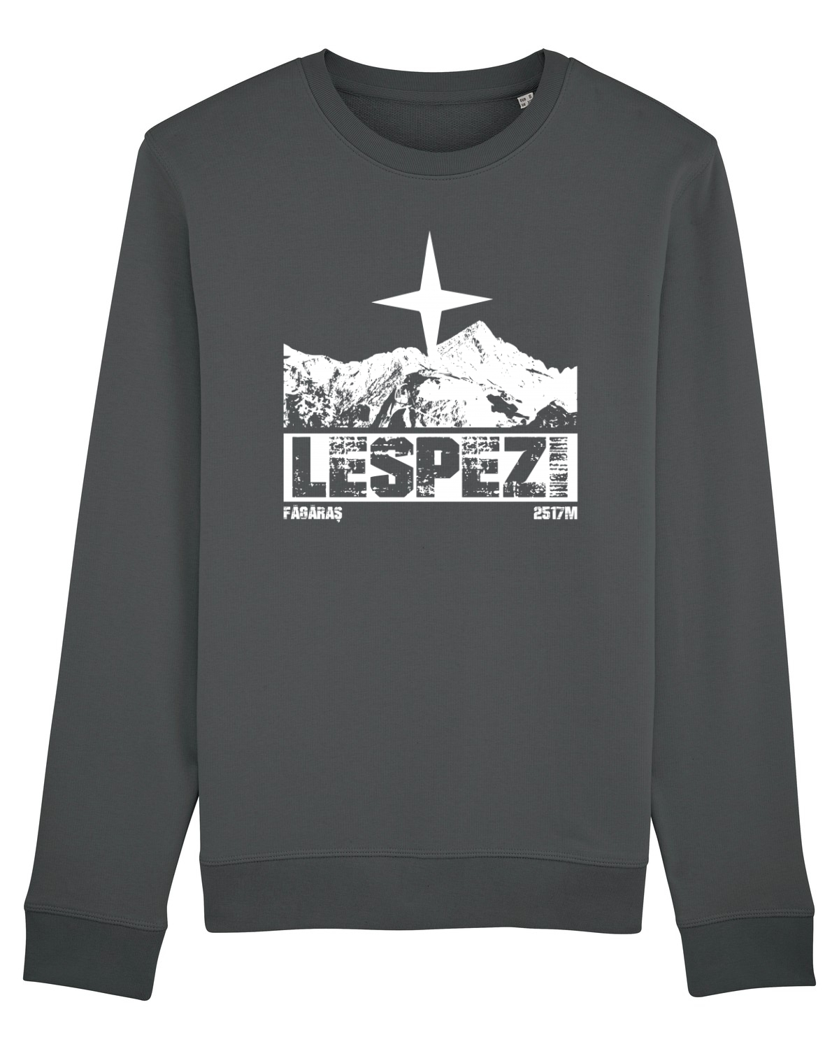 Bluză mânecă lungă Unisex Rise Anthracite