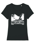 Călător în România - Moldoveanu prin Valea Rea Tricou mânecă scurtă guler larg fitted Damă Expresser
