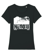 Călător în România - Vf Negoiu Tricou mânecă scurtă guler larg fitted Damă Expresser
