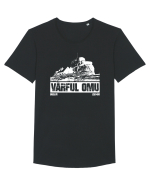 Călător în România - Vf Omu in Bucegi Tricou mânecă scurtă guler larg Bărbat Skater
