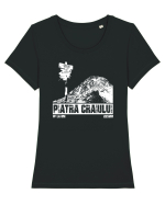 Călător în România - Vf La Om in Piatra Craiului Tricou mânecă scurtă guler larg fitted Damă Expresser