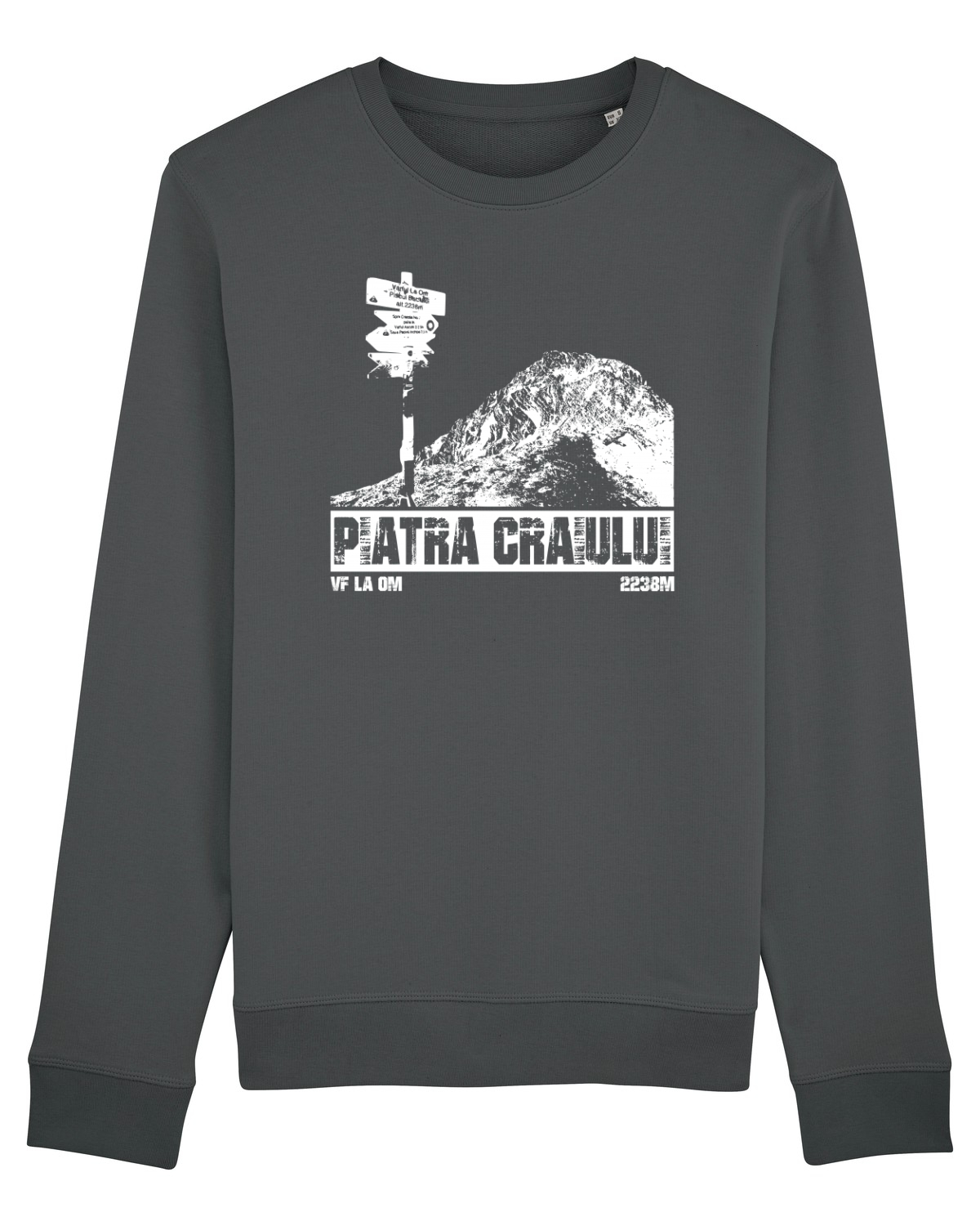 Bluză mânecă lungă Unisex Rise Anthracite