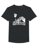Călător în România - Vf La Om in Piatra Craiului Tricou mânecă scurtă guler larg Bărbat Skater