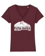Călător în România - Creasta Nordică in Piatra Craiului Tricou mânecă scurtă guler V Damă Evoker