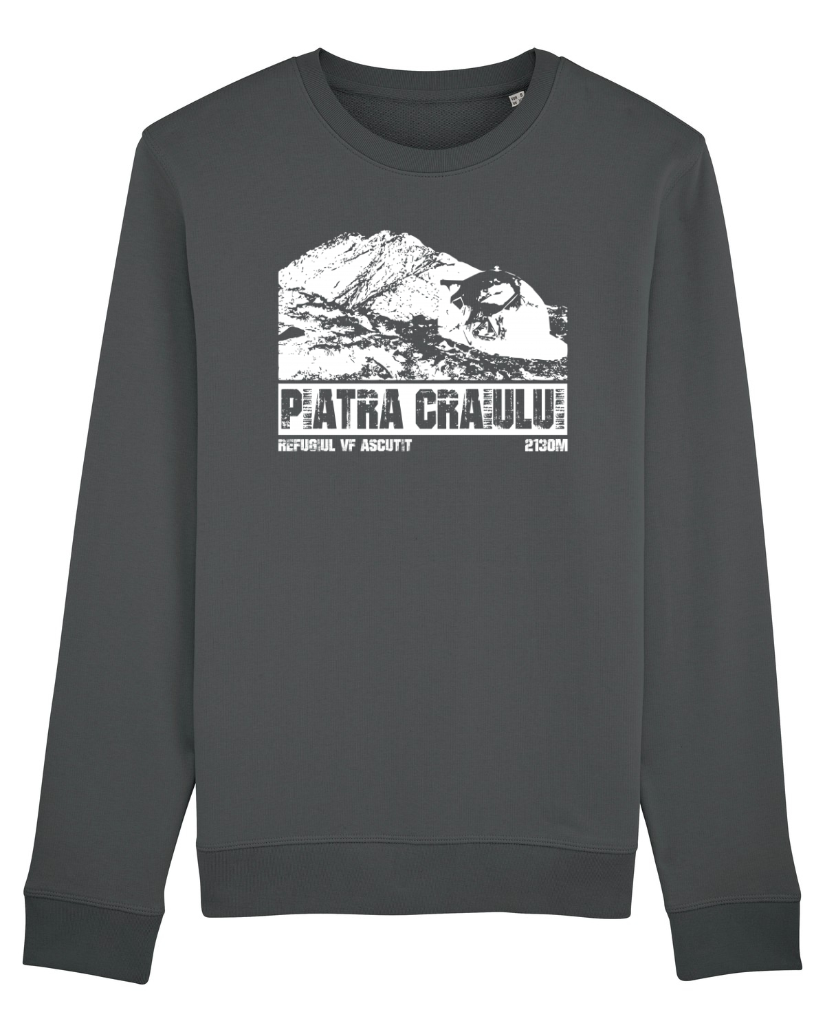 Bluză mânecă lungă Unisex Rise Anthracite