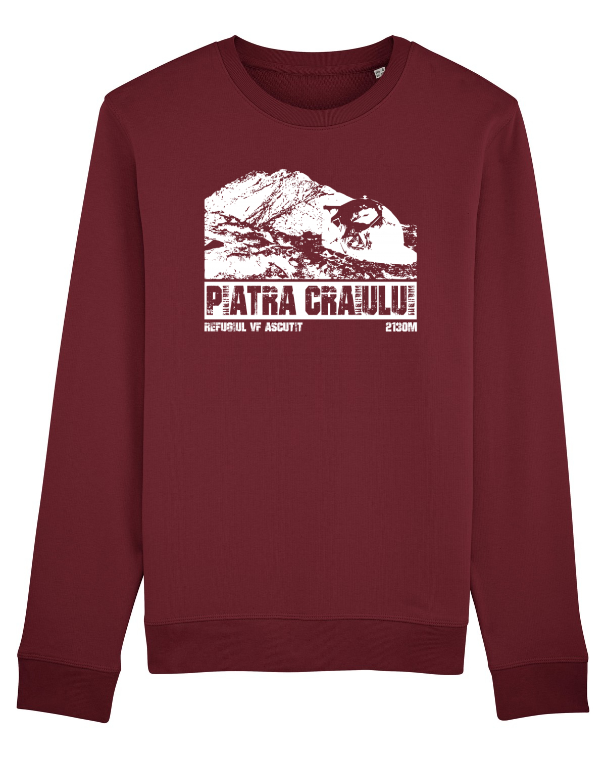 Bluză mânecă lungă Unisex Rise Burgundy