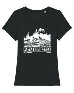 Călător în România - Piatra singuratică Tricou mânecă scurtă guler larg fitted Damă Expresser