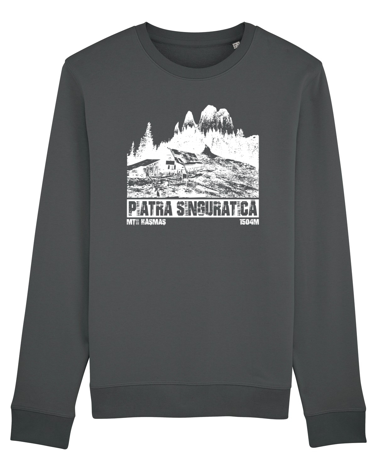 Bluză mânecă lungă Unisex Rise Anthracite