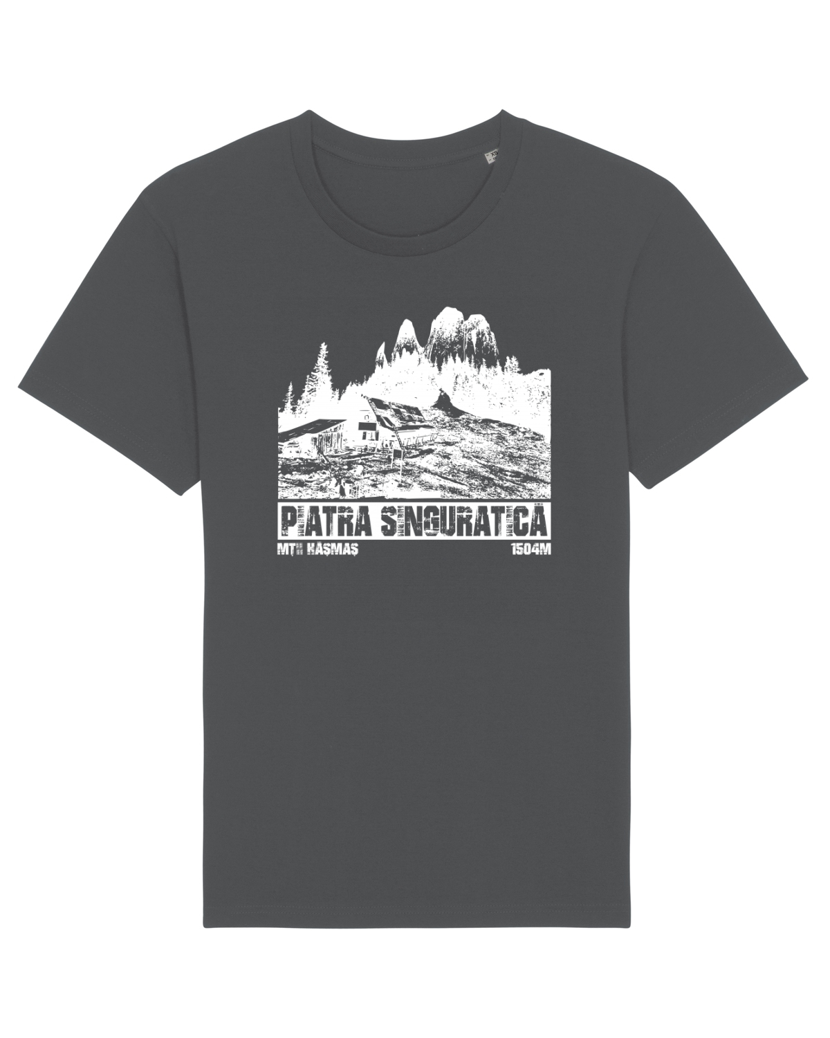 Tricou mânecă scurtă Unisex Rocker Anthracite