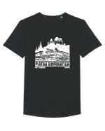 Călător în România - Piatra singuratică Tricou mânecă scurtă guler larg Bărbat Skater