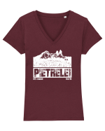 Călător în România - Pietrele Doamnei Tricou mânecă scurtă guler V Damă Evoker