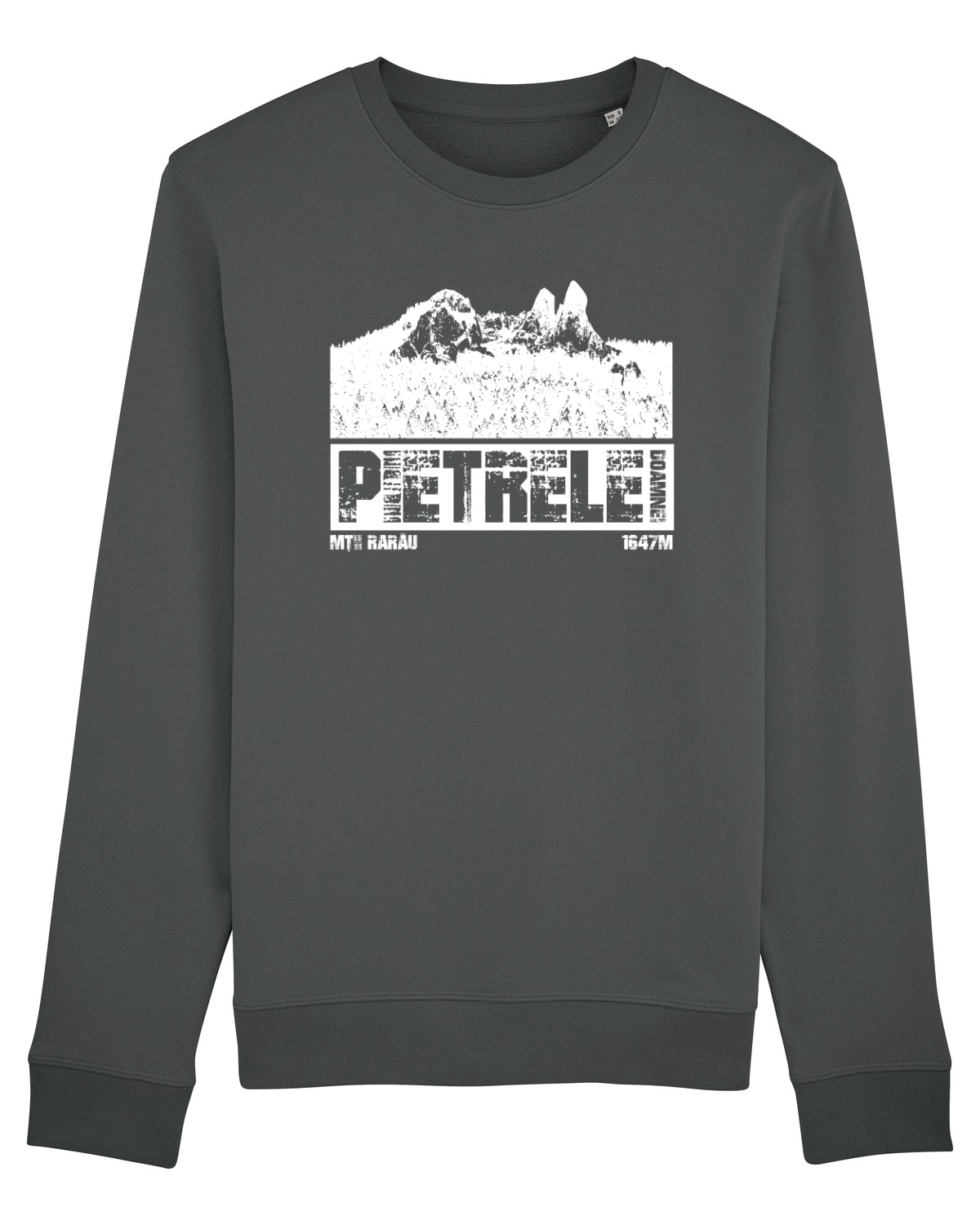Bluză mânecă lungă Unisex Rise Anthracite