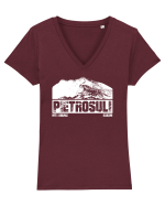 Călător în România - Pietrosul Rodnei Tricou mânecă scurtă guler V Damă Evoker