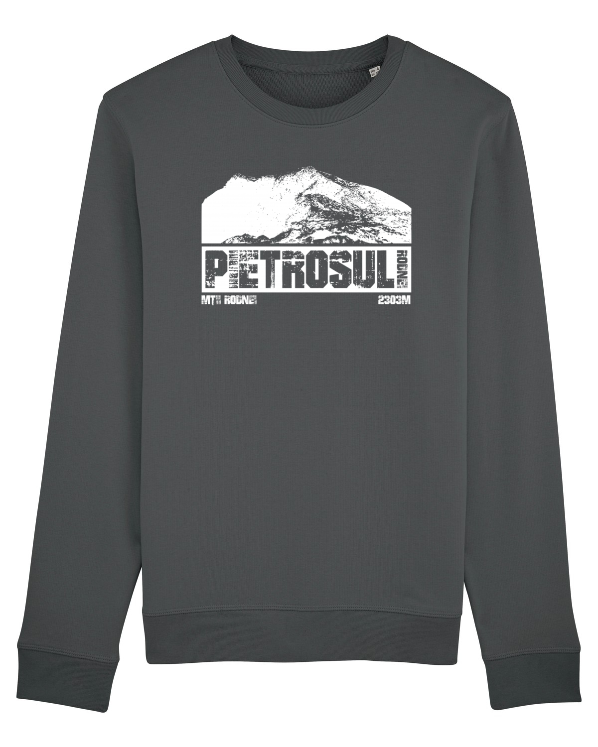 Bluză mânecă lungă Unisex Rise Anthracite