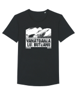 Călător în România - Vf Vânătoarea lui Buteanu Tricou mânecă scurtă guler larg Bărbat Skater