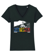 pentru montaniarzi - Romania - Hartopul Darei Tricou mânecă scurtă guler V Damă Evoker