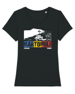 pentru montaniarzi - Romania - Hartopul Darei Tricou mânecă scurtă guler larg fitted Damă Expresser
