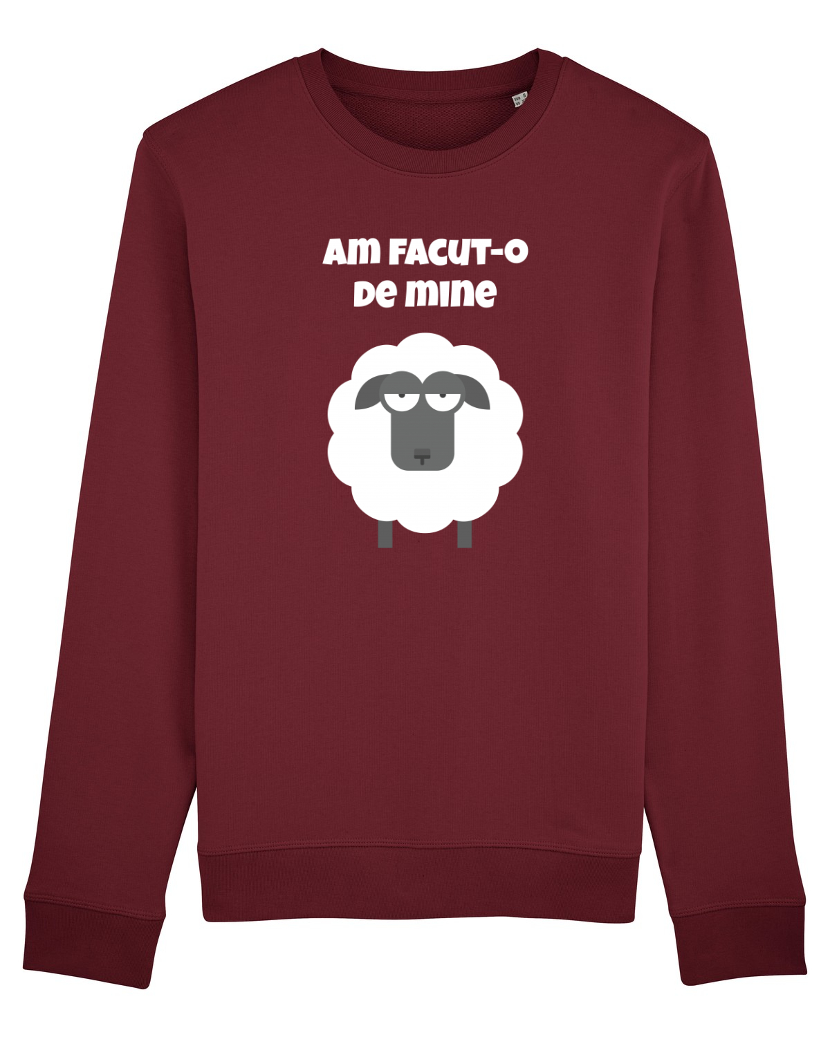 Bluză mânecă lungă Unisex Rise Burgundy