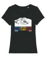 pentru montaniarzi - Romania - Moldoveanu Tricou mânecă scurtă guler larg fitted Damă Expresser