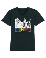 pentru montaniarzi - Romania - Muntii Ciucas Tricou mânecă scurtă guler V Bărbat Presenter