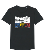 pentru montaniarzi - Romania - Peleaga Tricou mânecă scurtă guler larg Bărbat Skater
