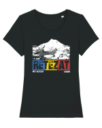pentru montaniarzi - Romania - Retezat Tricou mânecă scurtă guler larg fitted Damă Expresser