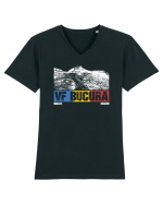 pentru montaniarzi - Romania - Vf Bucura - Bucegi Tricou mânecă scurtă guler V Bărbat Presenter