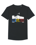 pentru montaniarzi - Romania - Vf Dara Tricou mânecă scurtă guler larg Bărbat Skater