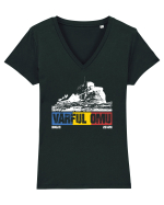 pentru montaniarzi - Romania - Vf Omu Tricou mânecă scurtă guler V Damă Evoker
