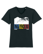 pentru montaniarzi - Romania - Negoiu Tricou mânecă scurtă guler V Bărbat Presenter