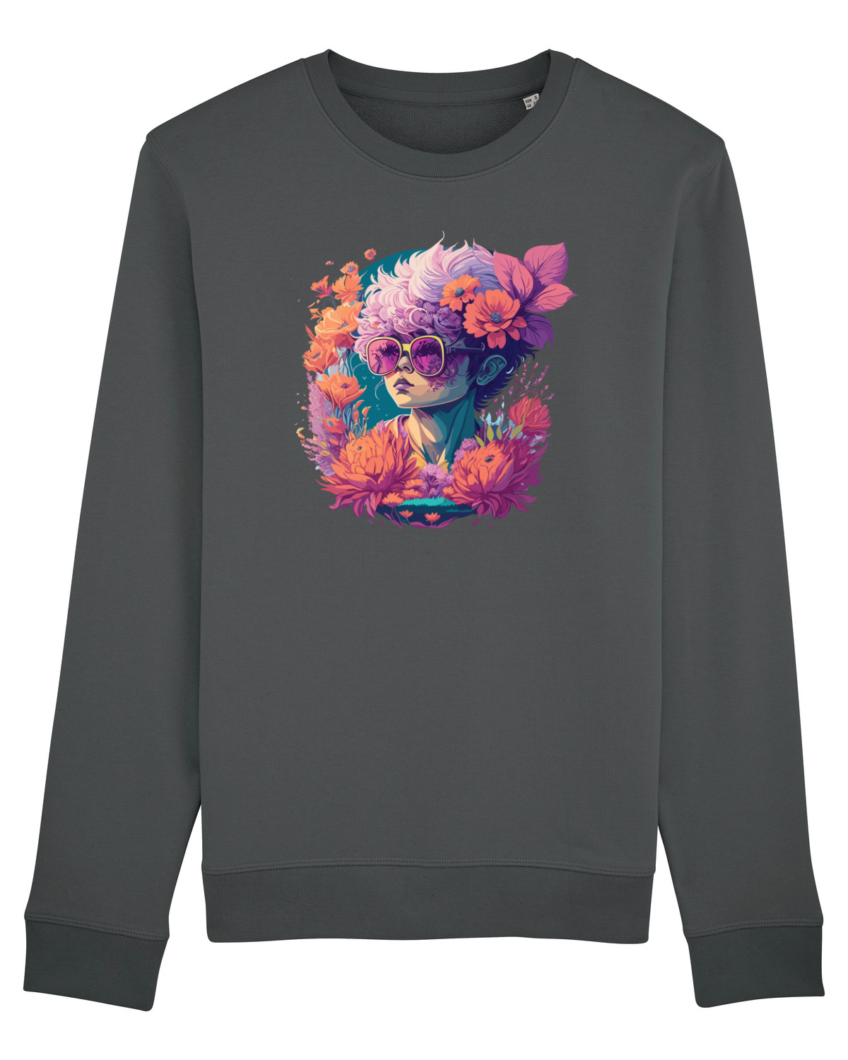 Bluză mânecă lungă Unisex Rise Anthracite