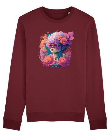 Eleganță Florală Burgundy