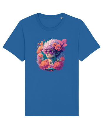 Eleganță Florală Royal Blue