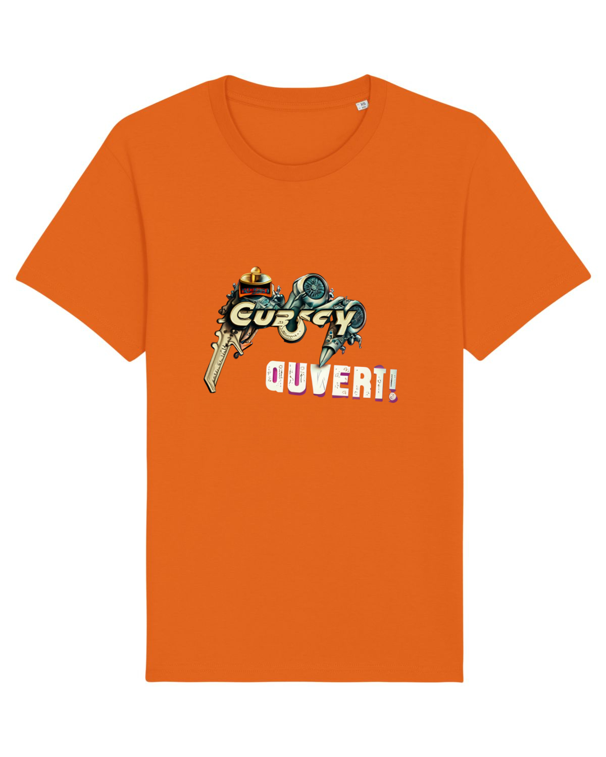 Tricou mânecă scurtă Unisex Rocker Bright Orange