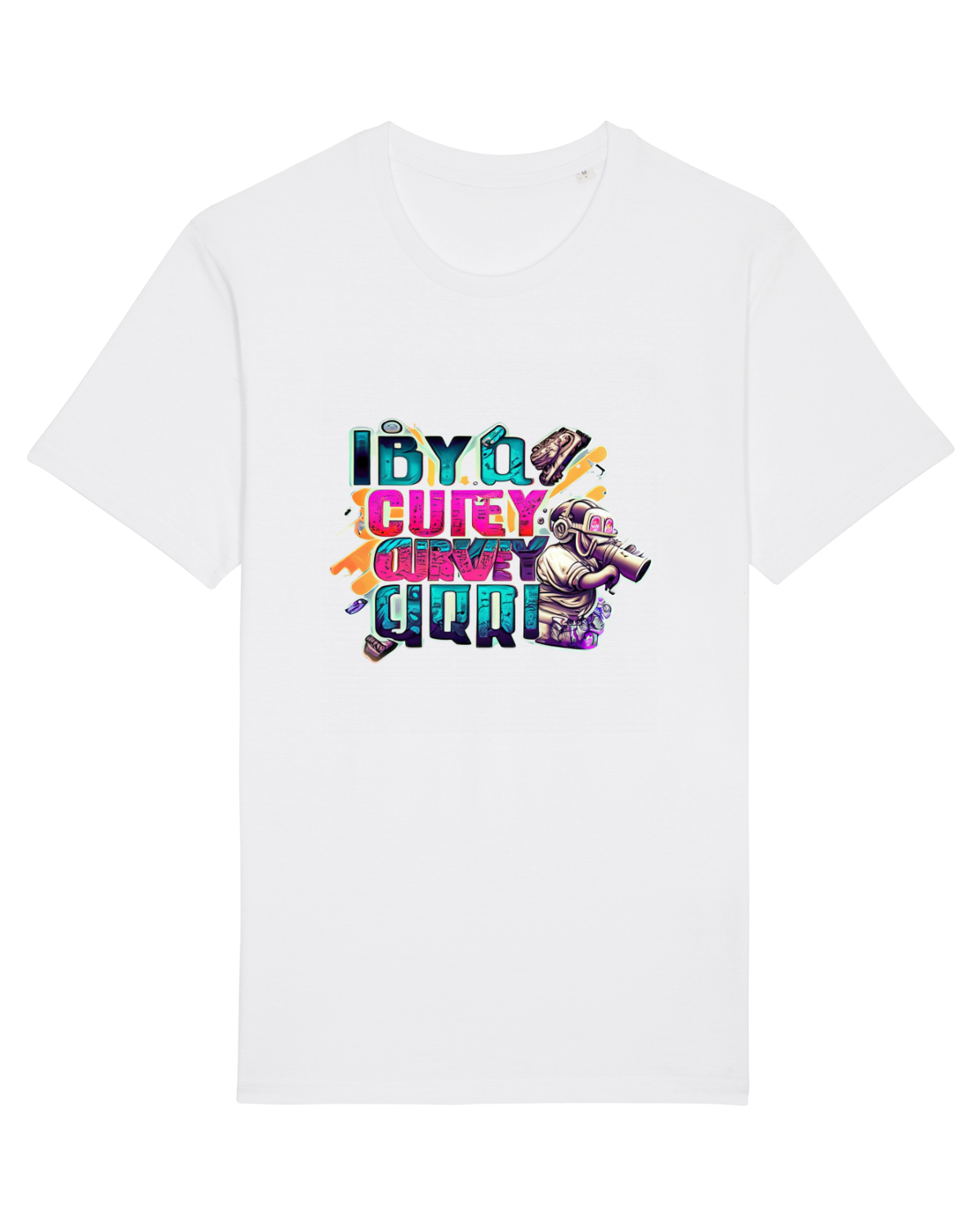 Tricou mânecă scurtă Unisex Rocker White
