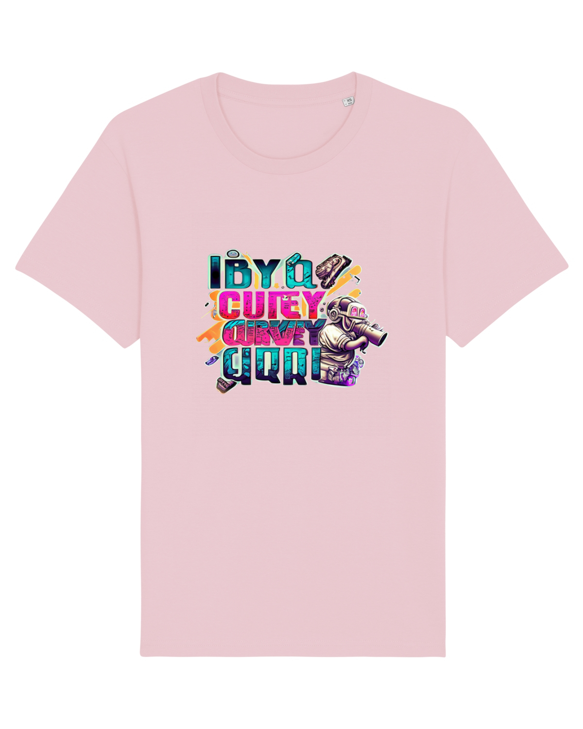 Tricou mânecă scurtă Unisex Rocker Cotton Pink