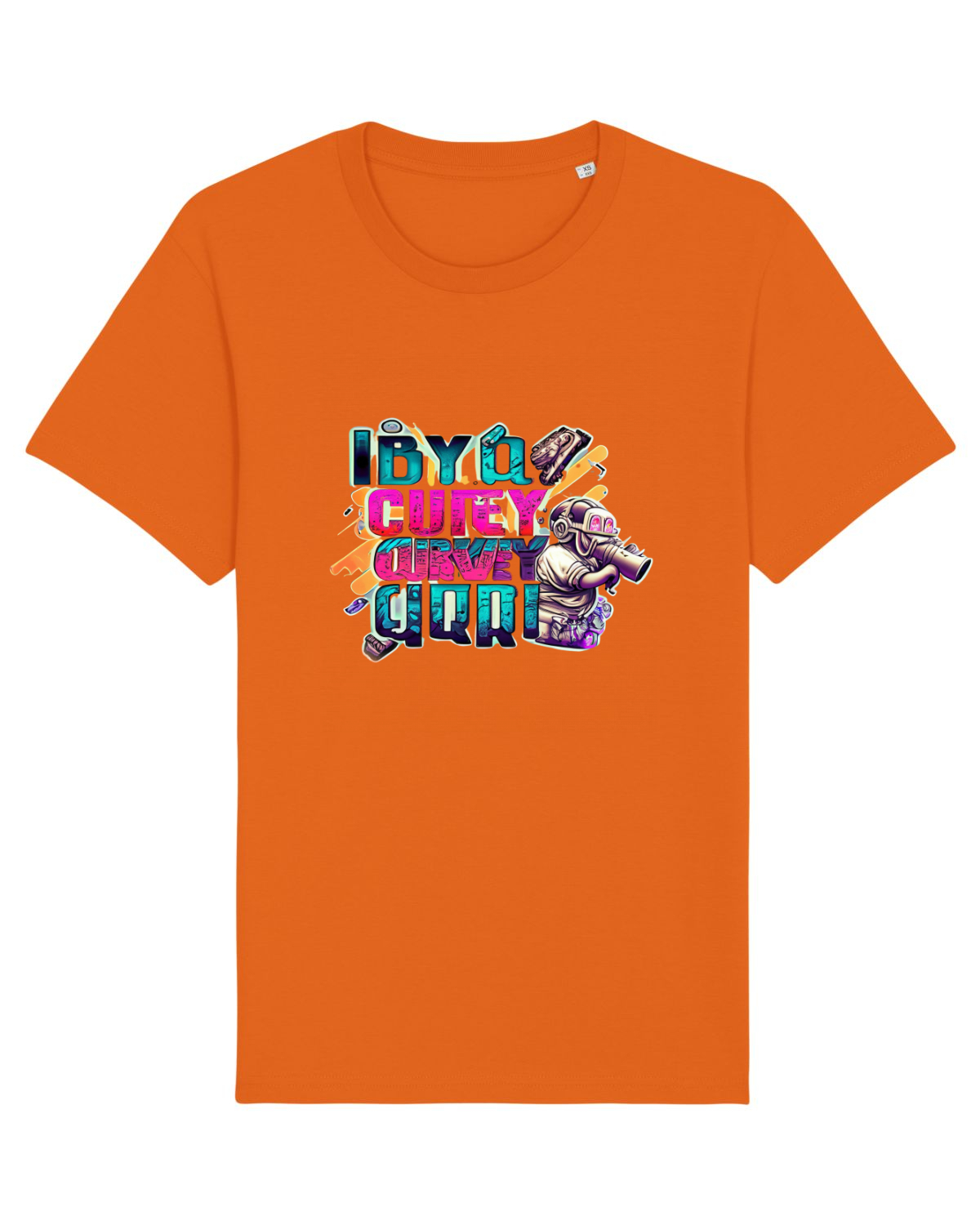 Tricou mânecă scurtă Unisex Rocker Bright Orange