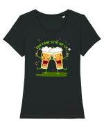 PRIETENII STIU DE CE :D Tricou mânecă scurtă guler larg fitted Damă Expresser