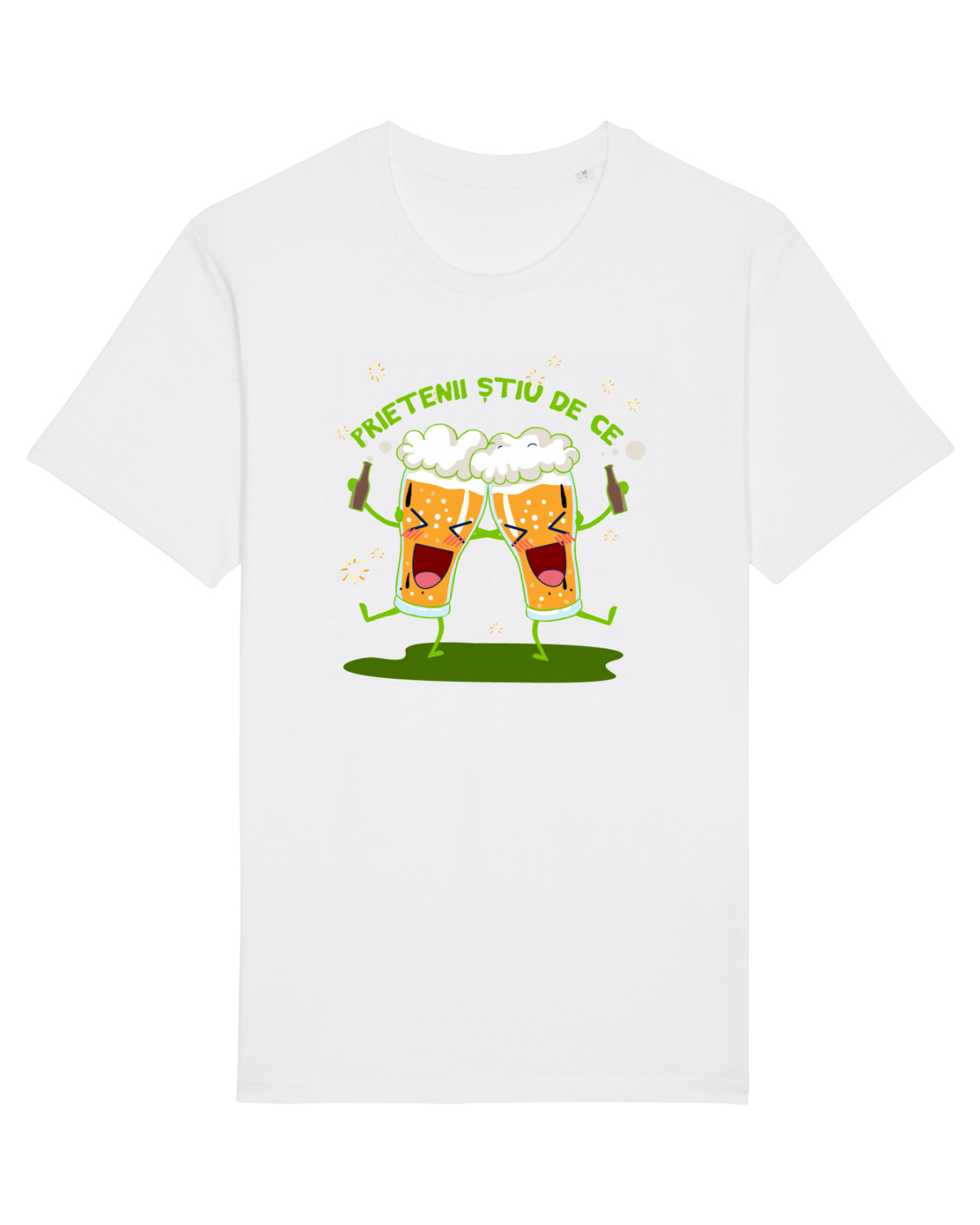Tricou mânecă scurtă Unisex Rocker White