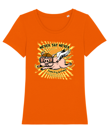 NEVER SAY NEVER Bright Orange