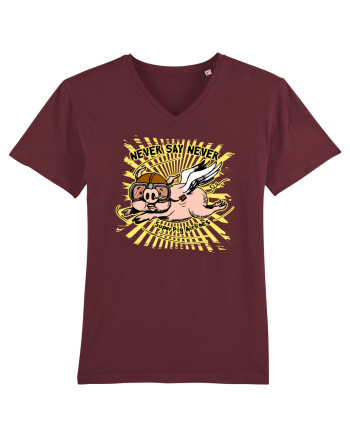 NEVER SAY NEVER Burgundy